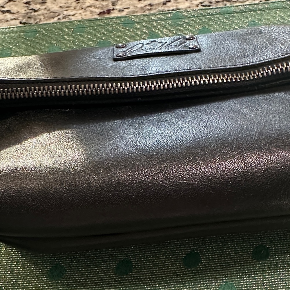 Patricia Nash Sleek Black Wristlet Clutch - Picture 4 of 5